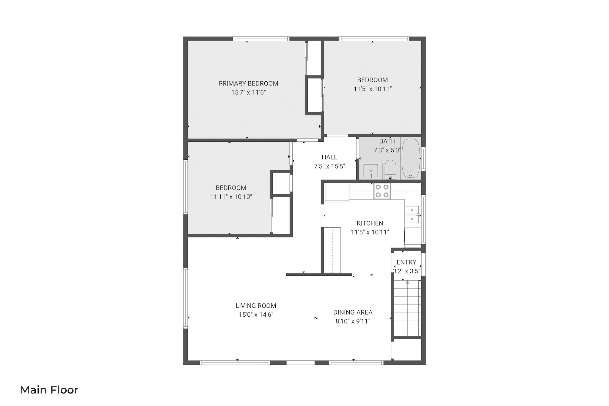 3 Bedrooms Bedrooms, ,1 BathroomBathrooms,Woodford Homes,For Rent,1345