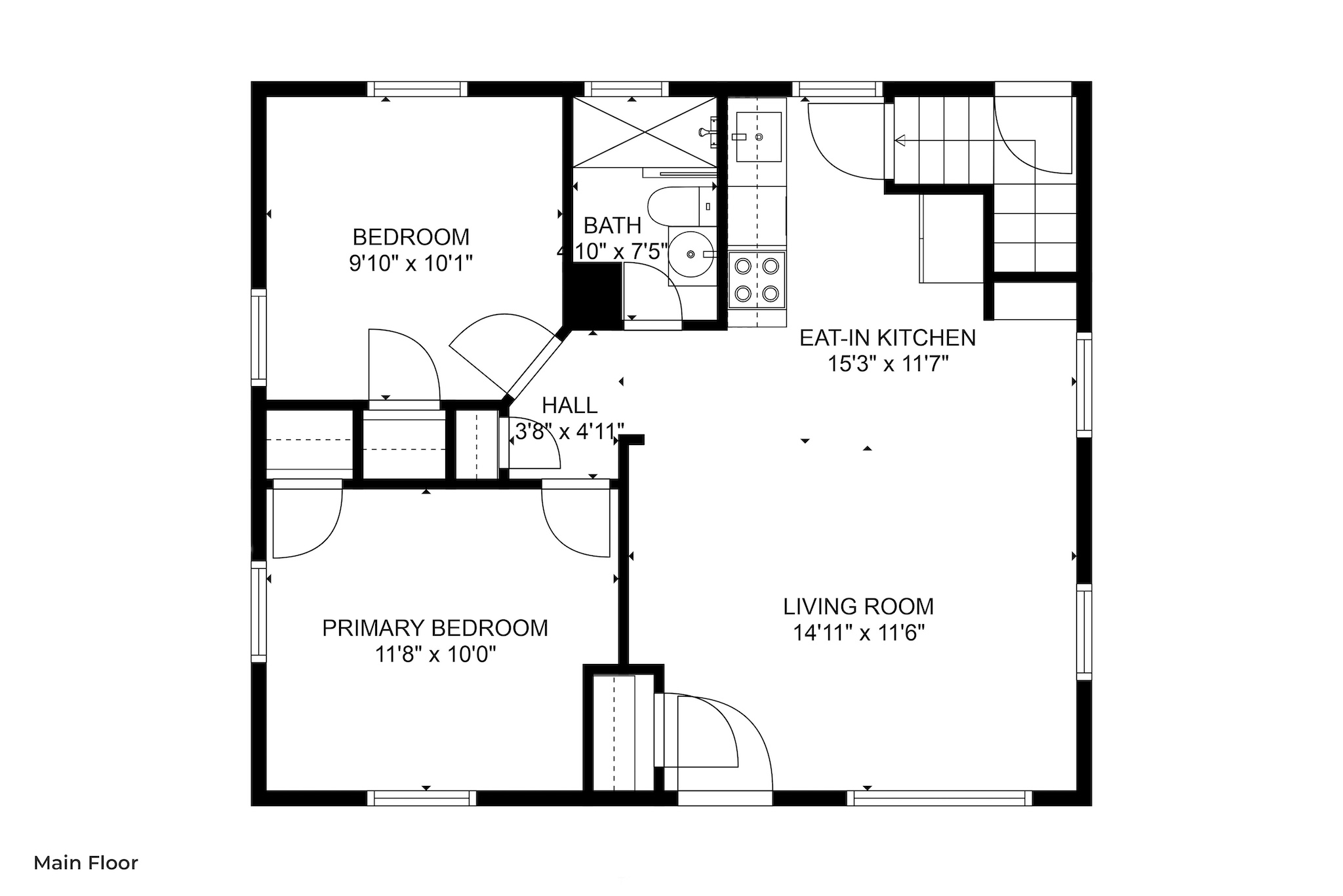3 Bedrooms Bedrooms, ,1 BathroomBathrooms,Woodford Homes,For Rent,1350